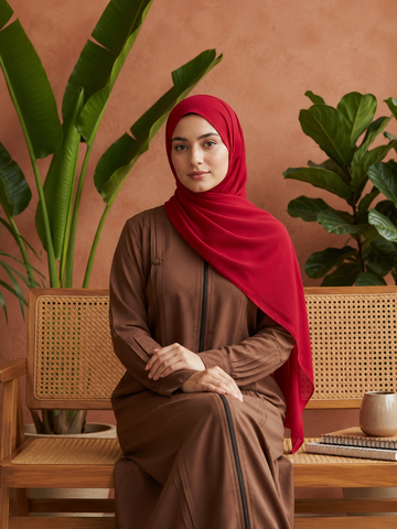 Premium Rolled Chiffon Hijab – Soft, Lightweight & Elegant
