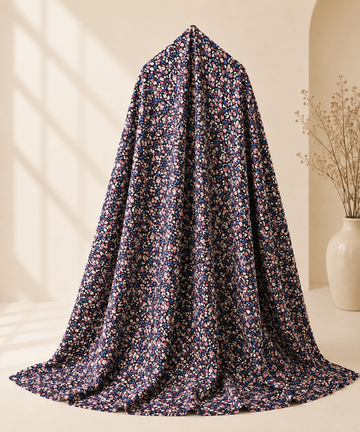 Midnight Blossom Premium Chadar – Soft Floral Comfort for Every Home