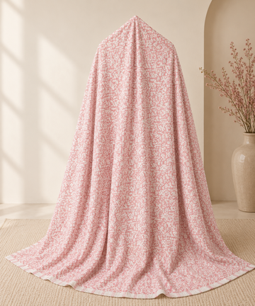 Pink Floral Premium Chadar – Soft, Elegant & Everyday Comfort